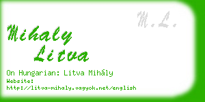 mihaly litva business card